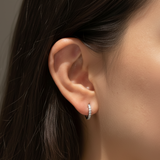 14K/18K/Pt Lab Diamond Huggies