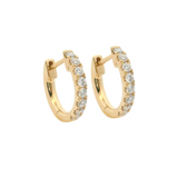 14K/18K Yellow Gold Lab Diamond Huggies